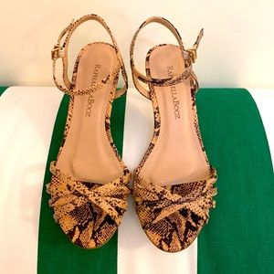 Anthropologie Raphaella Booz Snakeskin Heels